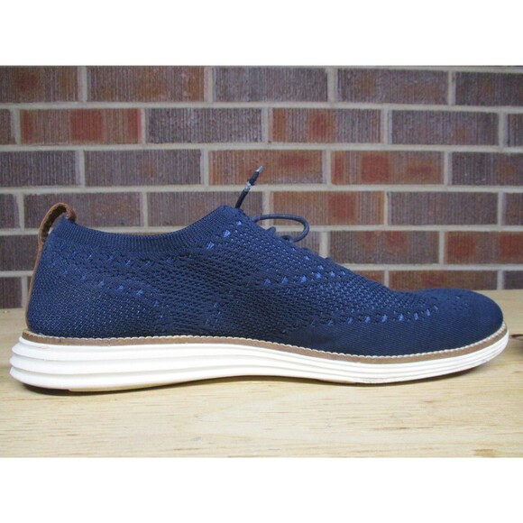 Cole Haan Mens Original Grand Stitchlite Wingtip Oxford Shoes C27960 Blue 13 M